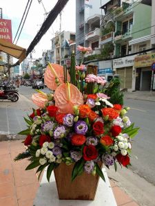 Hộp hoa tặng khách hàng HT 019